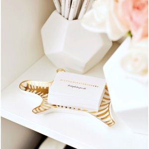 Jonathan Adler | Carnaby Gold Zebra Stacking Dish